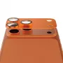 Ochrana kamery PanzerGlass Fender pre iPhone 17 Pro Max, silikón, Cosmic Orange, odolná proti poškriabaniu a nárazom