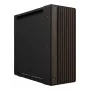 PC skriňa ASUS ProArt PA602 Wood Edition Midi Tower — čierna & drevo, podporuje ATX/EATX, 2x200 mm vpredu, 1x140 mm vzadu