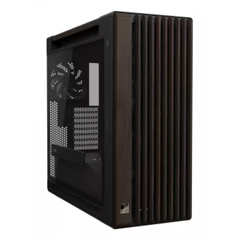 ASUS ProArt PA602 Wood Edition Modern čierna - Tempered Glass Panel Midi Tower čierna, drevo