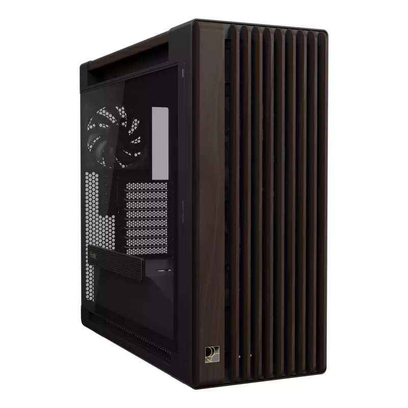 ASUS ProArt PA602 Wood Edition Modern čierna - Tempered Glass Panel Midi Tower čierna, drevo