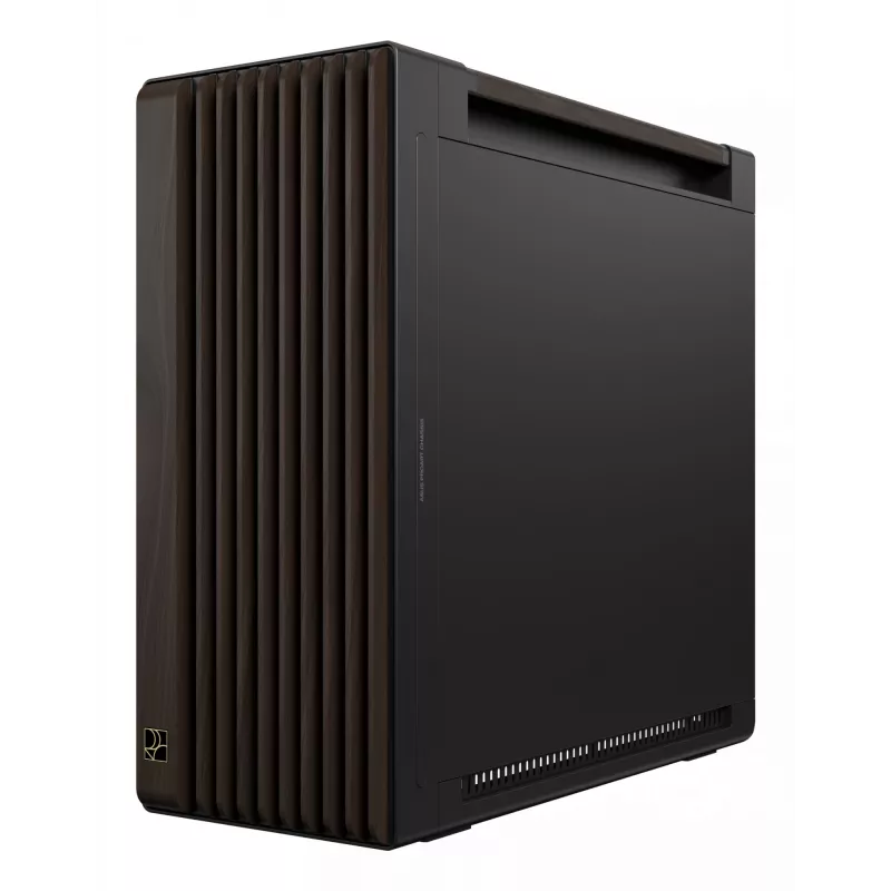 ASUS ProArt PA602 Wood Edition Modern čierna - Tempered Glass Panel Midi Tower čierna, drevo
