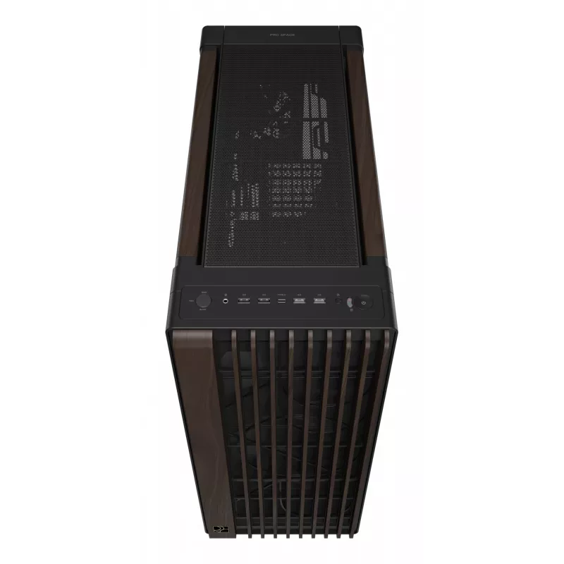 ASUS ProArt PA602 Wood Edition Modern čierna - Tempered Glass Panel Midi Tower čierna, drevo