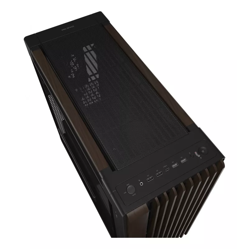ASUS ProArt PA602 Wood Edition Modern čierna - Tempered Glass Panel Midi Tower čierna, drevo