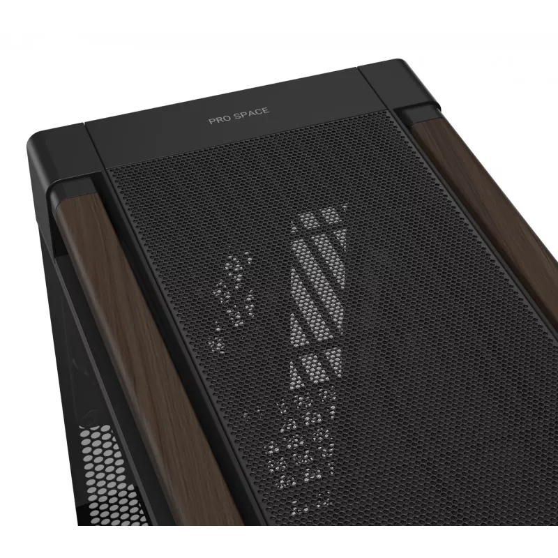 ASUS ProArt PA602 Wood Edition Modern čierna - Tempered Glass Panel Midi Tower čierna, drevo