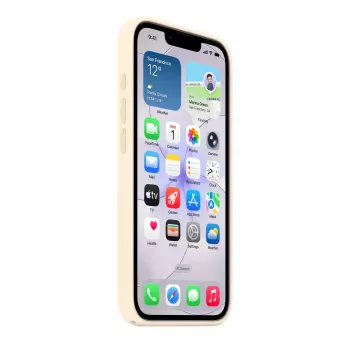 Silikónové puzdro s MagSafe pre Apple iPhone 17e — vanilková, pre 6,1