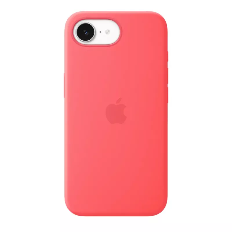 Apple MHWH4ZM/A silikónový kryt s MagSafe pre iPhone 17e, Bright Guava