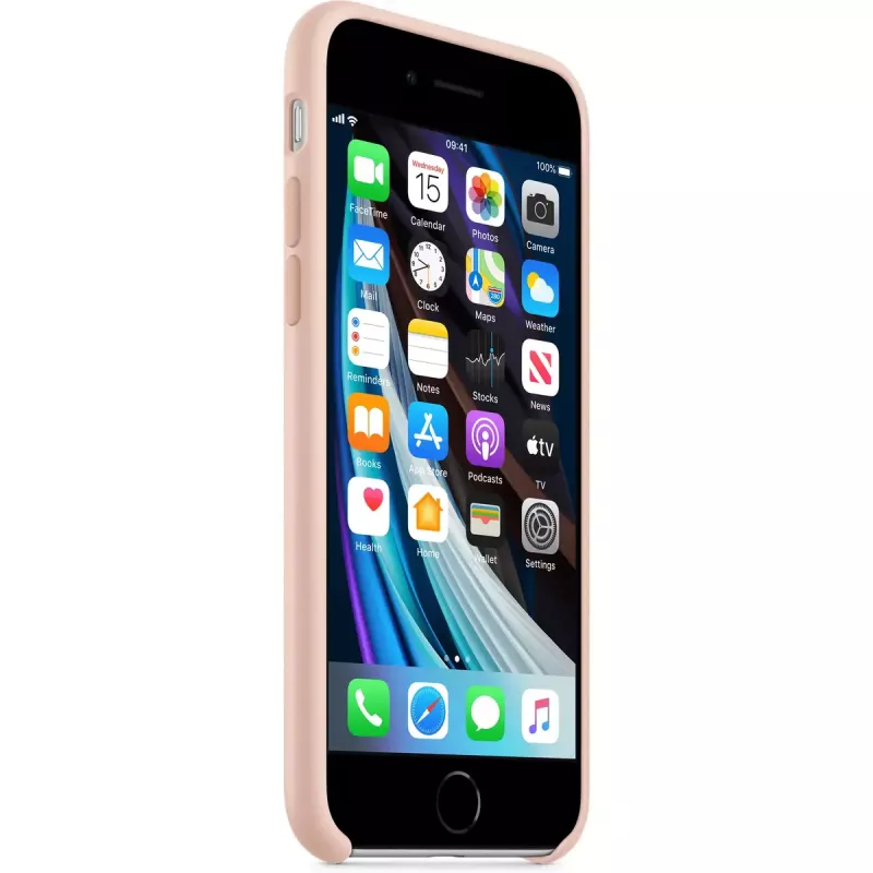 Puzdro Apple iPhone SE Silicone Case - Pink Sand