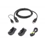 KVM káblová sada ATEN 1,8 m USB Universal Secure KVM káblová sada – 1,8 m, USB klávesnica/myš, DisplayPort konzola, čierna