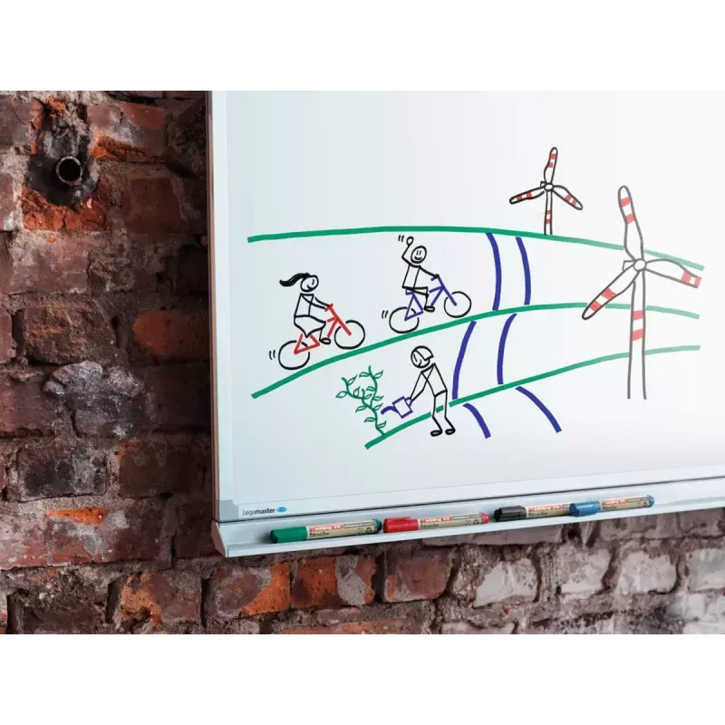 Marker Edding EcoLine 29 4 kusy klinový hrot čierna modrá zelená červená