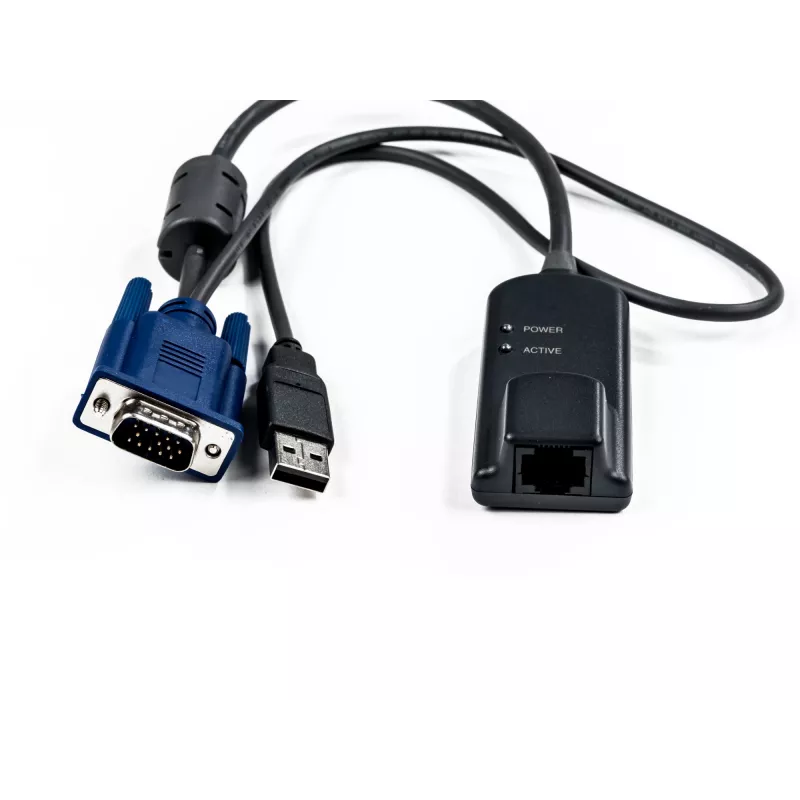 Vertiv Avocent MPUIQ-VMCHS kábelový rozhranie/zmena pohlavia VGA (D-Sub) USB 2.0 čierny, modrý