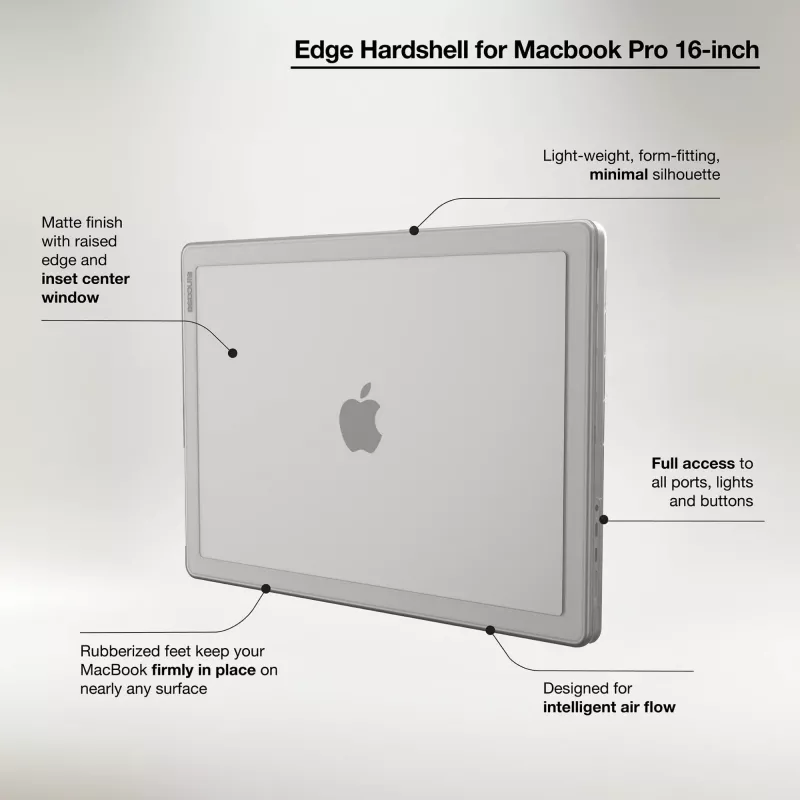 Incase Edge Hardshell Case s Makrolon® pre 16-palcový MacBook Pro (M1-M4, 2021-2024)