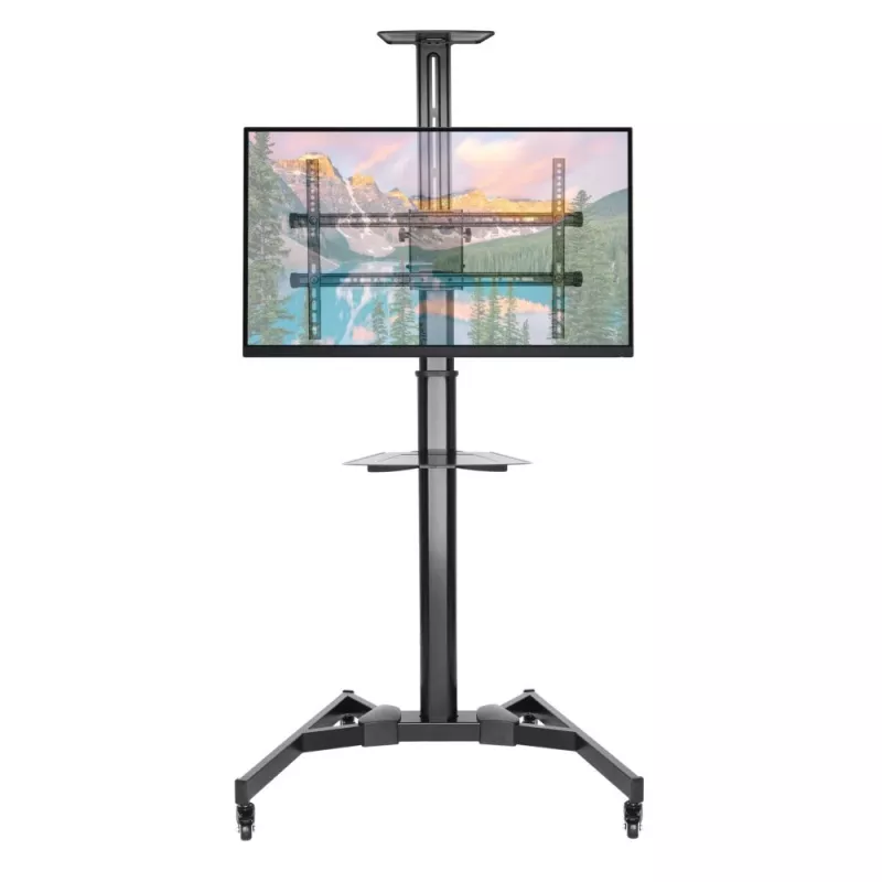 Techly ICA-TR46 multimediálny vozík/stojan čierny plochý monitor
