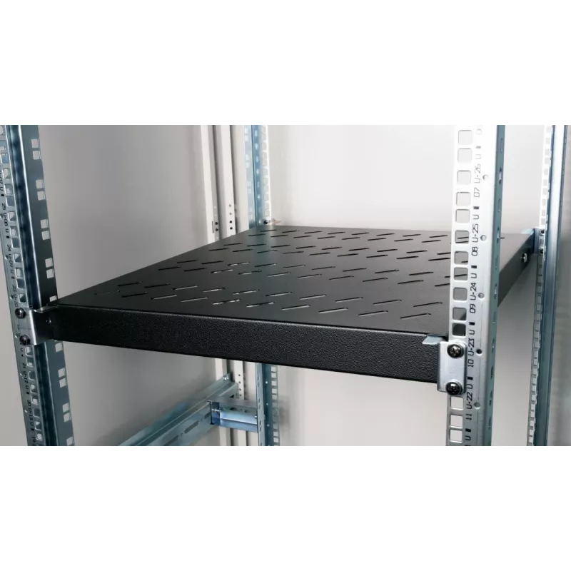Racková polica Equip variabilná 19' 1U 500MM čierna