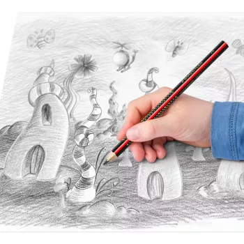Ceruzka Staedtler Jumbo 2B šesťhranná, priemer tuhy Ø 3 mm, viacfarebná, 1 kus