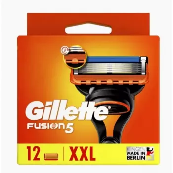 Gillette Fusion5 žiletky 12 kusov nerezová oceľ pánske