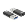 Adaptér USB-A konektor samec na USB-C konektor samica ACT AC7376 čierny