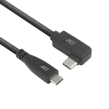 ACT USB 3.0 10Gbps 60W kábel USB Type-C (rovný) na USB Type-C (ľavý/pravý zahnutý), 3 metre