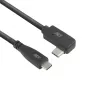 ACT USB 3.0 10Gbps 60W kábel USB Type-C (rovný) na USB Type-C (ľavý/pravý zahnutý), 3 metre