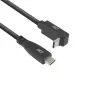 ACT USB 3.0 10Gbps 60W kábel USB Type-C (rovný) na USB Type-C (horný/dolný zahnutý), 1 meter