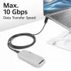 ACT USB 3.0 10Gbps 60W kábel USB Type-C (rovný) na USB Type-C (horný/dolný zahnutý), 1 meter