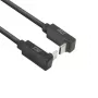 ACT USB 3.0 10Gbps 60W kábel USB Type-C (horný/dolný zahnutý) na USB Type-C (horný/dolný zahnutý), 1 meter