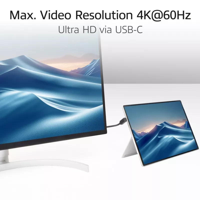ACT USB 3.0 10Gbps 60W kábel USB Type-C (horný/dolný zahnutý) na USB Type-C (horný/dolný zahnutý), 1 meter