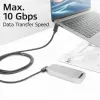 ACT USB 3.0 10Gbps 60W kábel USB Type-C (ľavý/pravý zahnutý) na USB Type-C (horný/dolný zahnutý), 2 metre