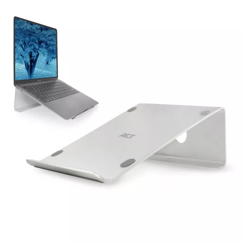 Stojan na notebook ACT AC8115 hliník sivý 190x260x90 mm