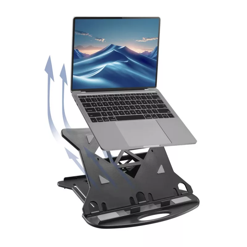 Stojan na notebook ACT AC8150 skladací 7 nastaviteľných výšok čierny