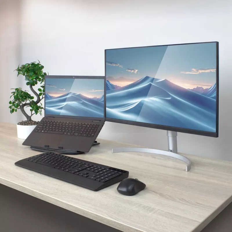 Stojan na notebook ACT AC8150 skladací 7 nastaviteľných výšok čierny