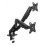 ACT monitor rameno 35 palcov, plynová pružina, 2 monitory, Essentials, svorka/prechodka cez stôl, 18 kg, 43,2 cm (17 palcov), 88,9 cm (35 palcov), 100 x 100 mm, čierny