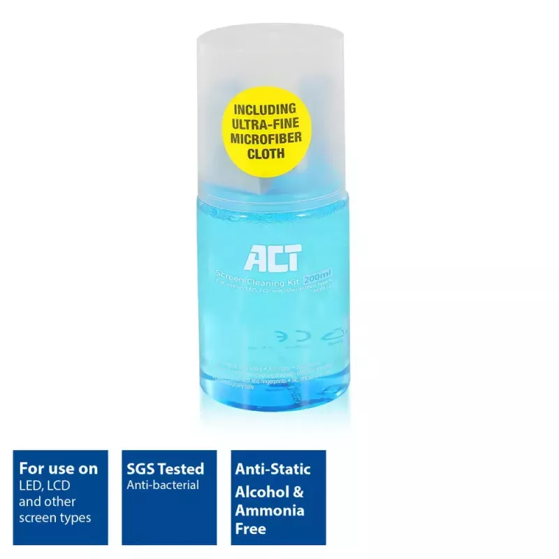 Čistiaci sprej na zariadenia ACT 200ml pre LCD LED plazma obrazovky