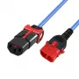 ACT napájací kábel C13 IEC Lock+ - C14 IEC Lock Dual Locking modrý 1,5 m, PC3621