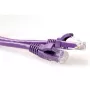 ACT fialový 1 meter U/UTP CAT6A patch kábel rastnasenfrei s RJ45 konektormi