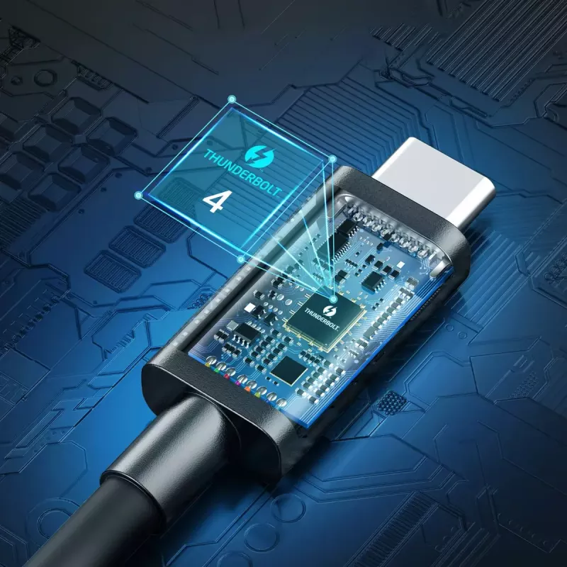 USB-C na USB-C kábel Thunderbolt 4 CHOETECH — 40 Gbit/s, 100 W nabíjací výkon