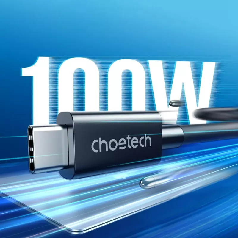 USB-C na USB-C kábel Thunderbolt 4 CHOETECH — 40 Gbit/s, 100 W nabíjací výkon