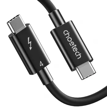 USB-C na USB-C kábel Thunderbolt 4 CHOETECH — 40 Gbit/s, 100 W nabíjací výkon