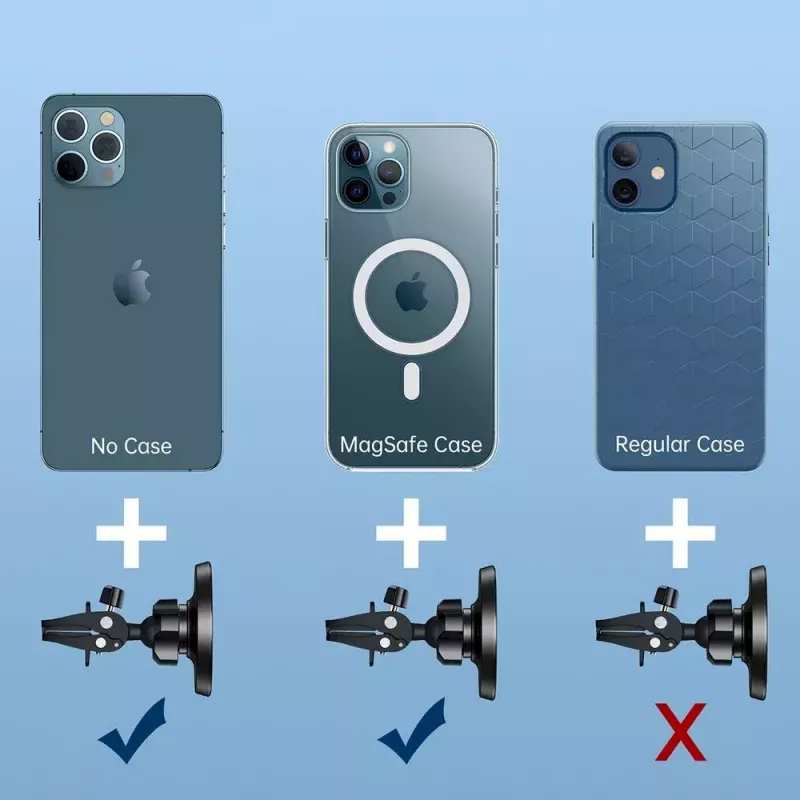 Magnetické držiak na mobil do auta CHOETECH pre iPhone 12, kompatibilné s mriežkou ventilácie, kompaktný držiak