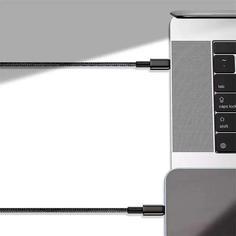 Kábel Baseus Tungsten Gold 1 m čierny Lightning na USB C