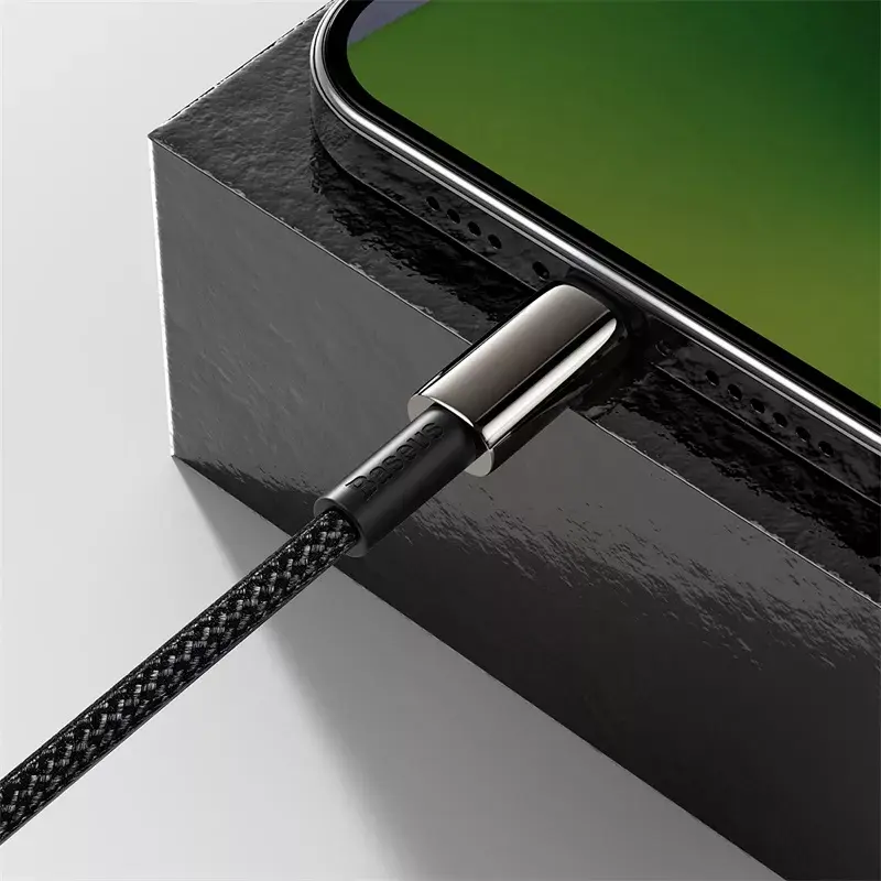 Kábel Baseus Tungsten Gold 1 m čierny Lightning na USB C