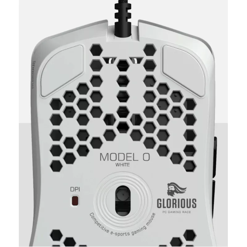 Glorious Gaming Glorious Model O Mouse Regular (biela), pre pravákov, optická, USB typu A, 12000 DPI, biela