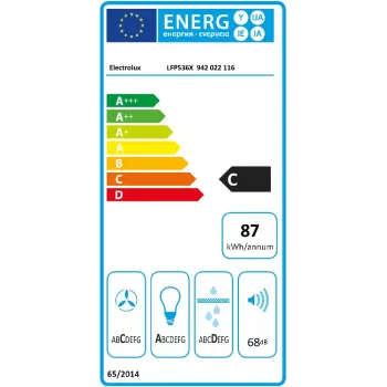 Electrolux LFP536X semi built-in (pull out) sivá, ušľachtilá oceľ 600 m³/h