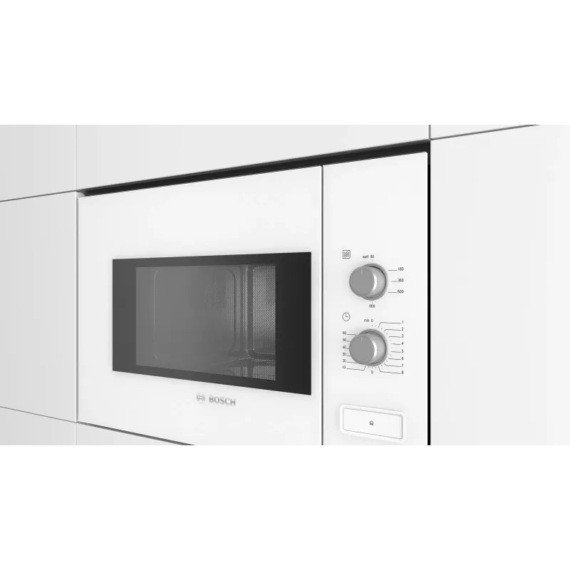 Vstavaná mikrovlnná rúra Bosch Serie 4 BFL520MW0 – 20 L, 800 W, biela