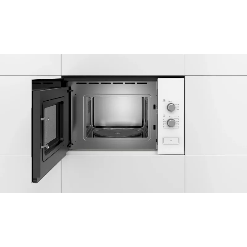 Vstavaná mikrovlnná rúra Bosch Serie 4 BFL520MW0 – 20 L, 800 W, biela