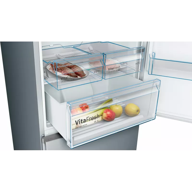Bosch Serie 4 KGN49XLEA chladnička s mrazničkou voľne stojaca 438 L nerez
