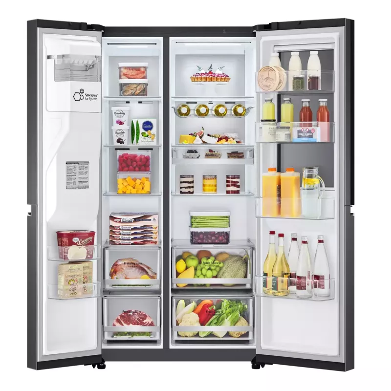 American chladnička s mrazničkou LG InstaView™ ThinQ™ GSXV90MCAE 635 L