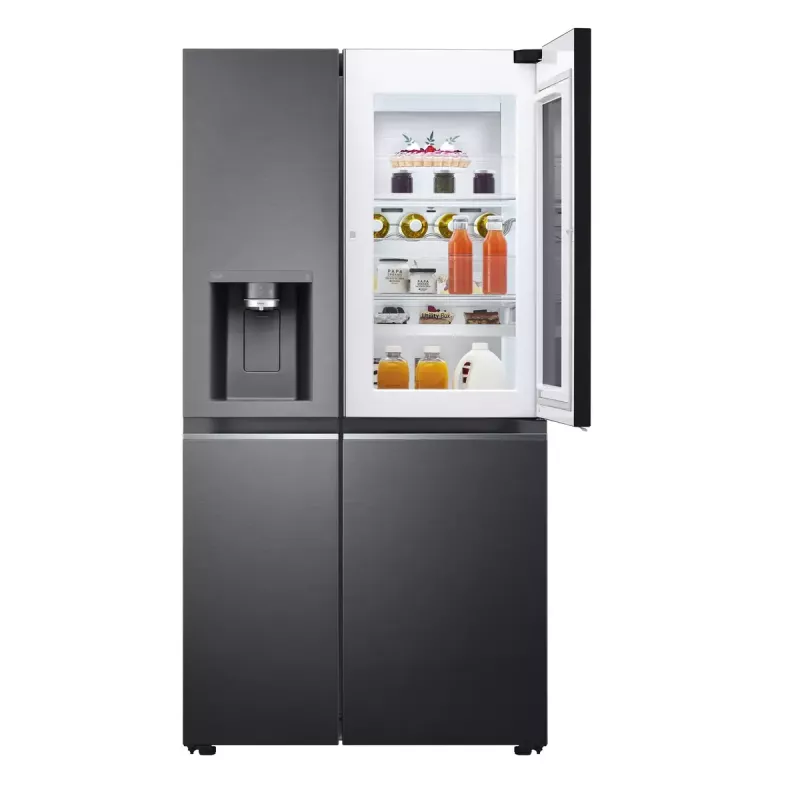 American chladnička s mrazničkou LG InstaView™ ThinQ™ GSXV90MCAE 635 L
