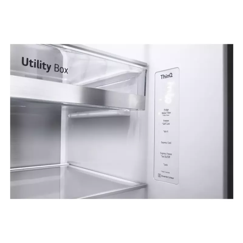 American chladnička s mrazničkou LG InstaView™ ThinQ™ GSXV90MCAE 635 L