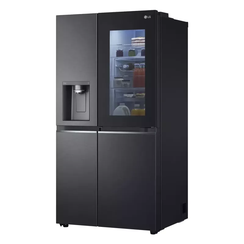 American chladnička s mrazničkou LG InstaView™ ThinQ™ GSXV90MCAE 635 L