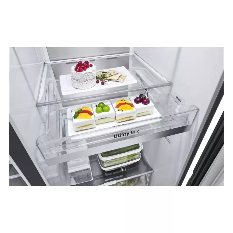 LG InstaView ™ ThinQ™ GSXV91MCAE American chladnička s mrazničkou 635 L